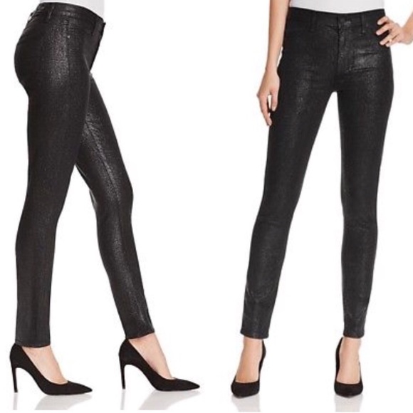black shimmer jeans